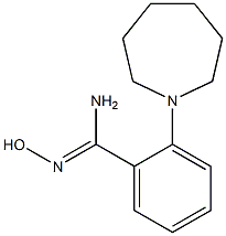 2-[(Hexahydro-1H-azepin)-1-yl]benzamide oxime 结构式