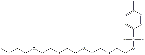 4-メチルベンゼンスルホン酸14-メトキシ-3,6,9,12-テトラオキサテトラデカン-1-イル 化学構造式