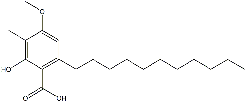 2-Hydroxy-4-methoxy-3-methyl-6-undecylbenzoic acid