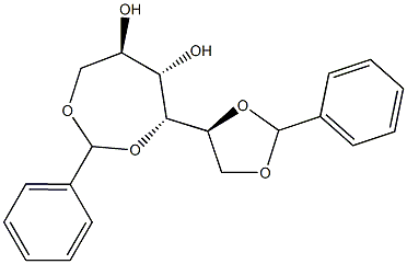 1-O,4-O:5-O,6-O-Dibenzylidene-L-glucitol,,结构式