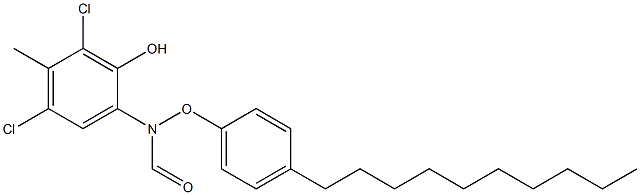 2-(4-Decylphenoxyformylamino)-4,6-dichloro-5-methylphenol