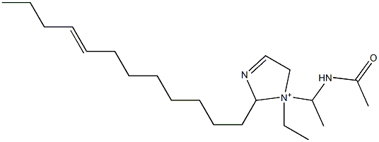 1-[1-(Acetylamino)ethyl]-2-(8-dodecenyl)-1-ethyl-3-imidazoline-1-ium Structure