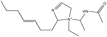  1-[1-(Acetylamino)ethyl]-1-ethyl-2-(3-heptenyl)-3-imidazoline-1-ium