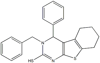  3,4,5,6,7,8-Hexahydro-3-benzyl-4-phenyl[1]benzothieno[2,3-d]pyrimidine-2-thiol