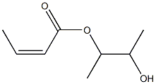 (Z)-2-Butenoic acid 2-hydroxy-1-methylpropyl ester Struktur