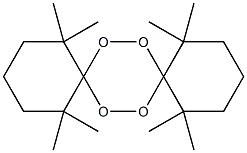 1,1,5,5,10,10,14,14-Octamethyl-7,8,15,16-tetraoxadispiro[5.2.5.2]hexadecane 结构式