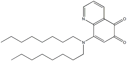 8-(Dioctylamino)quinoline-5,6-dione 结构式
