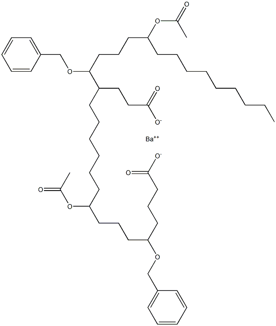 Bis(5-benzyloxy-9-acetyloxystearic acid)barium salt