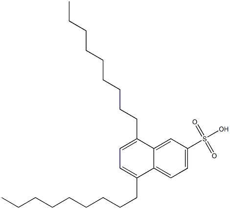 5,8-ジノニル-2-ナフタレンスルホン酸 化学構造式
