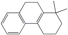 1,2,3,4,9,10-ヘキサヒドロ-1,1-ジメチルフェナントレン 化学構造式