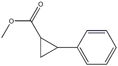 2-Phenylcyclopropane-1-carboxylic acid methyl ester Struktur