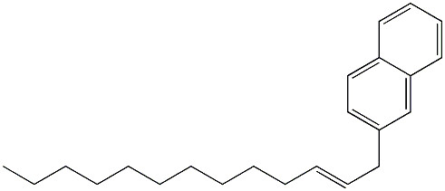 2-(2-Tridecenyl)naphthalene 结构式