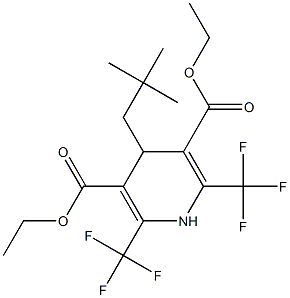 1,4-Dihydro-2,6-bis(trifluoromethyl)-4-neopentylpyridine-3,5-dicarboxylic acid diethyl ester