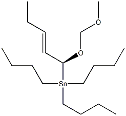 [(S,E)-1-(Methoxymethoxy)-2-pentenyl]tributylstannane Structure