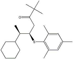 (5R,6R)-5-(2,4,6-Trimethylphenylthio)-2,2-dimethyl-6-cyclohexyl-3-heptanone