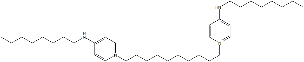 1,1'-(1,10-Decanediyl)bis[4-(octylamino)pyridinium] Struktur