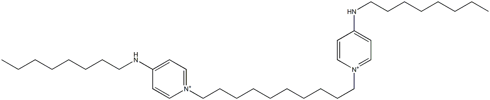 1,1'-(1,10-Decanediyl)bis[4-(octylamino)pyridinium] 结构式