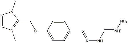 1,3-Dimethyl-2-[4-[2-(aminoiminiomethyl)hydrazonomethyl]phenoxymethyl]1H-imidazol-3-ium