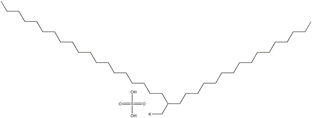  Sulfuric acid 2-hexadecylhenicosyl=potassium salt