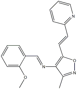 4-(2-Methoxybenzylideneamino)-5-[2-(pyridin-2-yl)ethenyl]-3-methylisoxazole