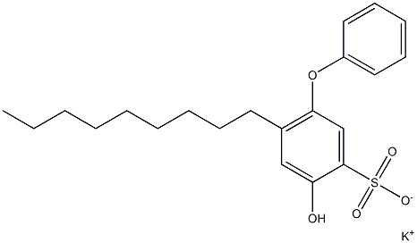 4-Hydroxy-6-nonyl[oxybisbenzene]-3-sulfonic acid potassium salt Struktur