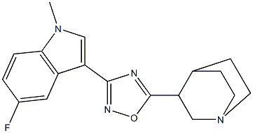  3-[5-(1-Azabicyclo[2.2.2]octan-3-yl)-1,2,4-oxadiazol-3-yl]-5-fluoro-1-methyl-1H-indole