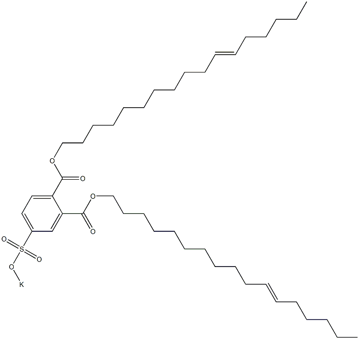 4-(Potassiosulfo)phthalic acid di(11-heptadecenyl) ester Structure