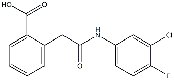  2-[2-[3-Chloro-4-fluoroanilino]-2-oxoethyl]benzoic acid