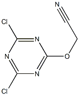 2,4-Dichloro-6-cyanomethoxy-1,3,5-triazine Struktur