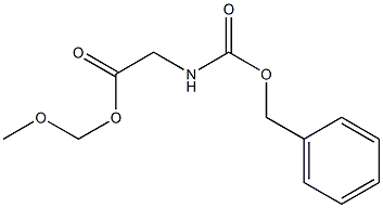 N-Benzyloxycarbonylglycine methoxymethyl ester Struktur