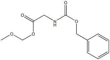 N-Benzyloxycarbonylglycine methoxymethyl ester Structure