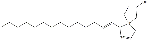 1-Ethyl-1-(2-hydroxyethyl)-2-(1-tetradecenyl)-3-imidazoline-1-ium 结构式