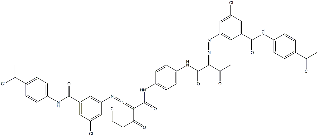 3,3'-[2-(Chloromethyl)-1,4-phenylenebis[iminocarbonyl(acetylmethylene)azo]]bis[N-[4-(1-chloroethyl)phenyl]-5-chlorobenzamide]