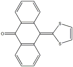 10-(1,3-Dithiol-2-ylidene)anthracene-9(10H)-one 结构式