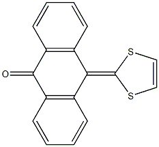 10-(1,3-Dithiol-2-ylidene)anthracene-9(10H)-one,,结构式