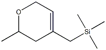 6-メチル-4-トリメチルシリルメチル-5,6-ジヒドロ-2H-ピラン 化学構造式