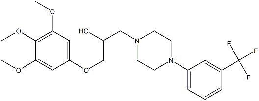 1-(3,4,5-Trimethoxyphenoxy)-3-[4-(3-trifluoromethylphenyl)-1-piperazinyl]-2-propanol|