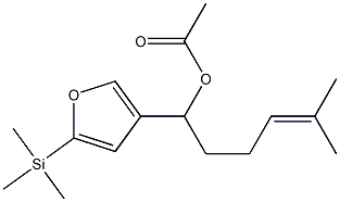  Acetic acid 1-[5-(trimethylsilyl)-3-furyl]-5-methyl-4-hexenyl ester