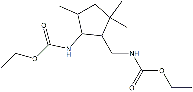[[2-(Ethoxycarbonylamino)-3,5,5-trimethylcyclopentan-1-yl]methyl]carbamic acid ethyl ester Structure