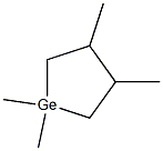 1,1,3,4-Tetramethyl-1-germacyclopentane Structure