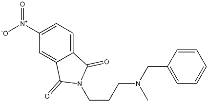 N-[3-(Methylbenzylamino)propyl]-4-nitrophthalimide,,结构式