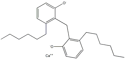 Calcium 2,2'-methylenebis(3-hexylphenoxide) Struktur