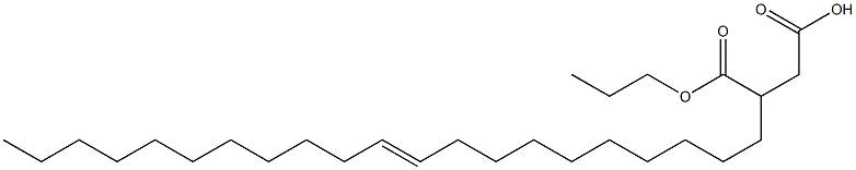 3-(10-Henicosenyl)succinic acid 1-hydrogen 4-propyl ester Struktur