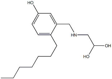 3-[(2,2-Dihydroxyethyl)aminomethyl]-4-heptylphenol