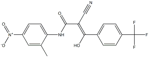 2-Cyano-3-hydroxy-3-[4-trifluoromethylphenyl]-N-[2-methyl-4-nitrophenyl]acrylamide