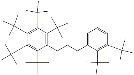 1-(Penta-tert-butylphenyl)-3-(2,3-di-tert-butylphenyl)propane Structure