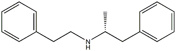 [R,(-)]-1-Methyl-2-phenyl-N-(2-phenylethyl)ethanamine Struktur