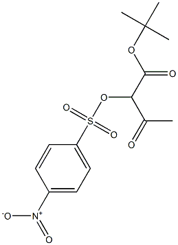 2-[(4-Nitrophenyl)sulfonyloxy]acetoacetic acid tert-butyl ester Structure