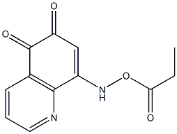 8-[(Propionyloxy)amino]quinoline-5,6-dione 结构式