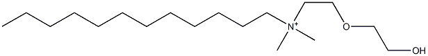 N-[2-(2-Hydroxyethoxy)ethyl]-N,N-dimethyl-1-dodecanaminium Structure